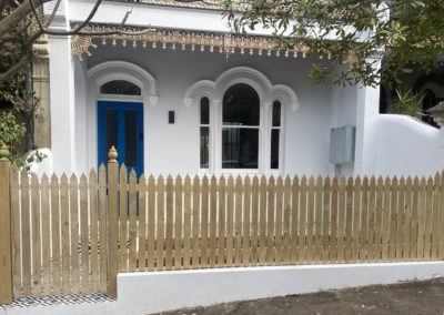 Decorative Timber Picket Front Fence and Gate