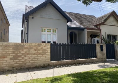 Timber Picket Front Fence and Gate