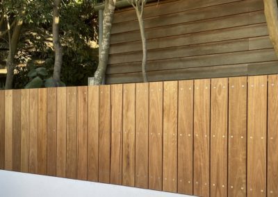 Custom Vertical Slatted Timber Fence - Blackbutt Palings