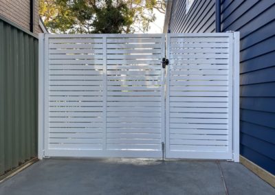 Horizontal Slatted Aluminium Driveway Gate