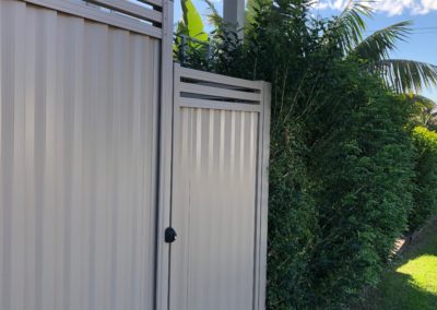 Colorbond Fence and Gate with Custom Slats