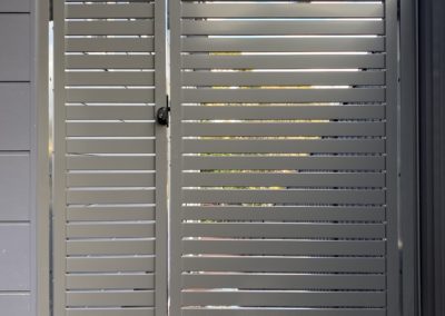 Horizontal Slatted Aluminium Gate