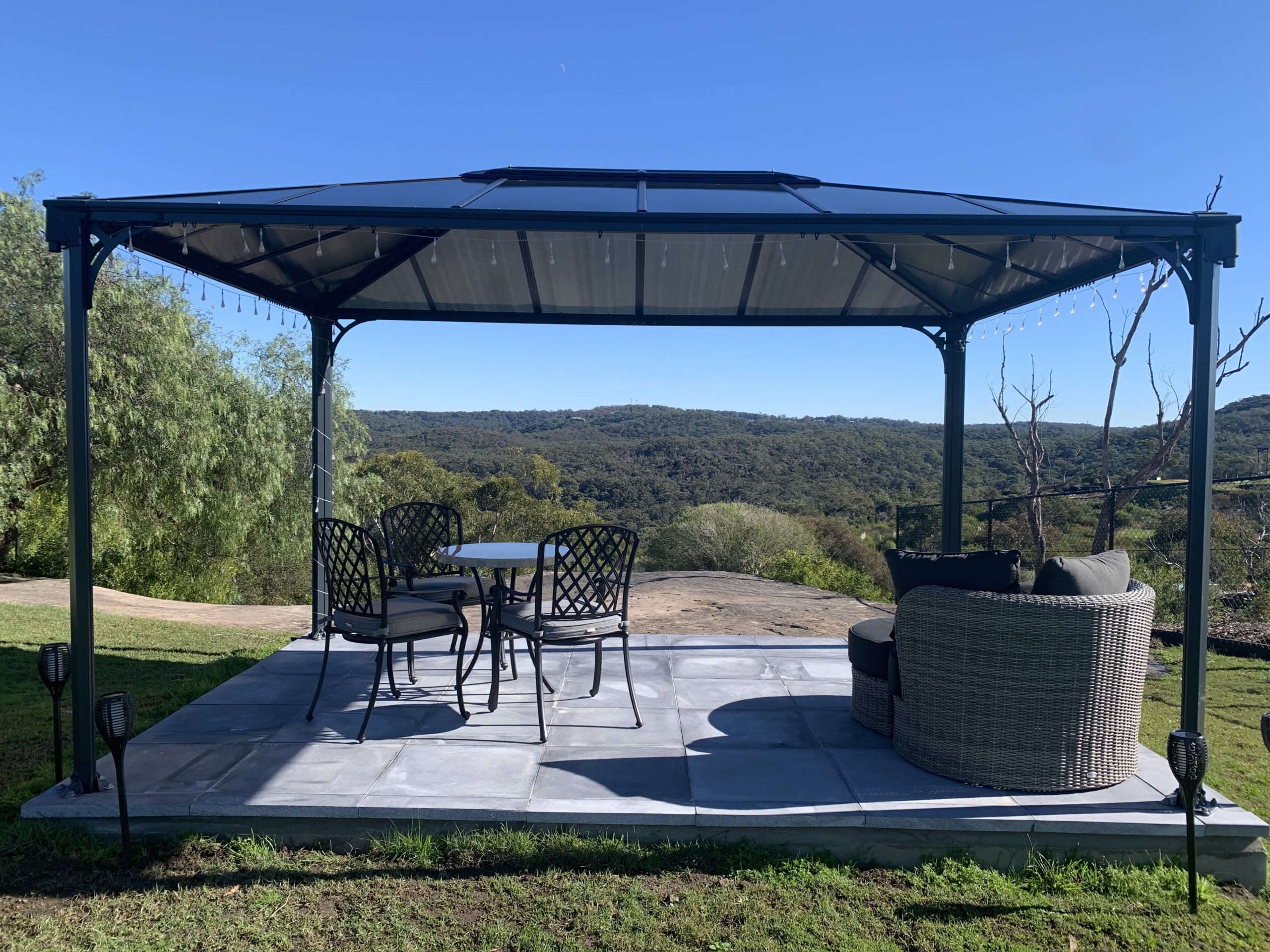 Custom Gazebo Construction for Patio Area