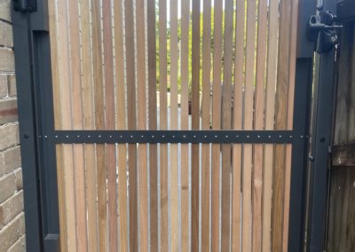 Custom Cedar Timber Picket on Aluminium Frame Key Lockable Side Gate