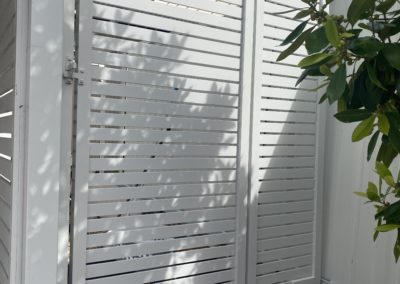 Horizontal Slatted Aluminium Gate