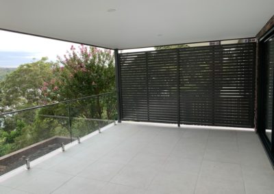 Horizontal Slatted Aluminium Screen