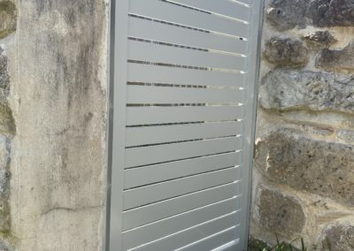 Horizontal Slatted Aluminium Pedestrian Gate