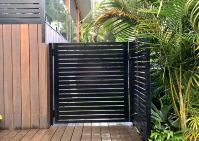 Horizontal Slatted Aluminium Gate and Panel