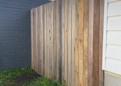 Butted Hardwood Paling Fence and Gate